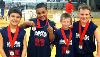 The third-grade boys basketball team 100% Chance of Reign went 6-0 and won the 3-on-3 Hoopster Challenge at the HUB on March 16. The team consisted of Dylan Darling, Tayshawn Colvin, Tyler Mumm and Parker Smith.